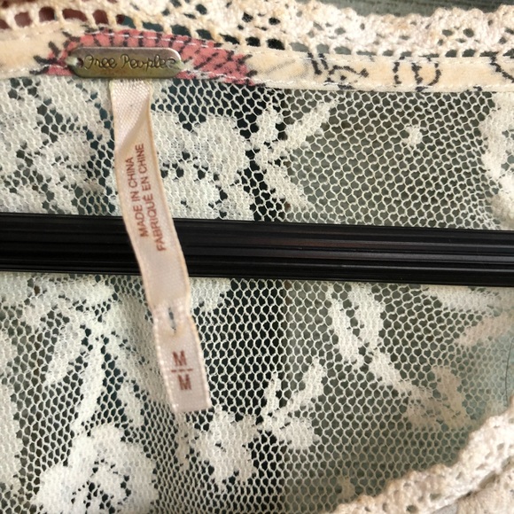 Lace detailed Free People smock top - Picture 5 of 8